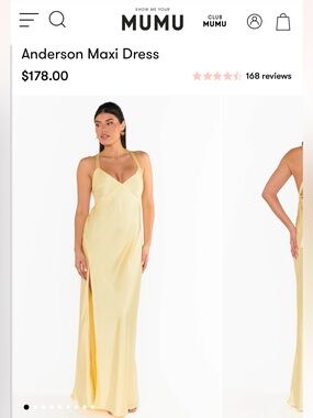 Show Me Your MuMu Anderson Bridesmaid Dress in Pale Yellow Satin